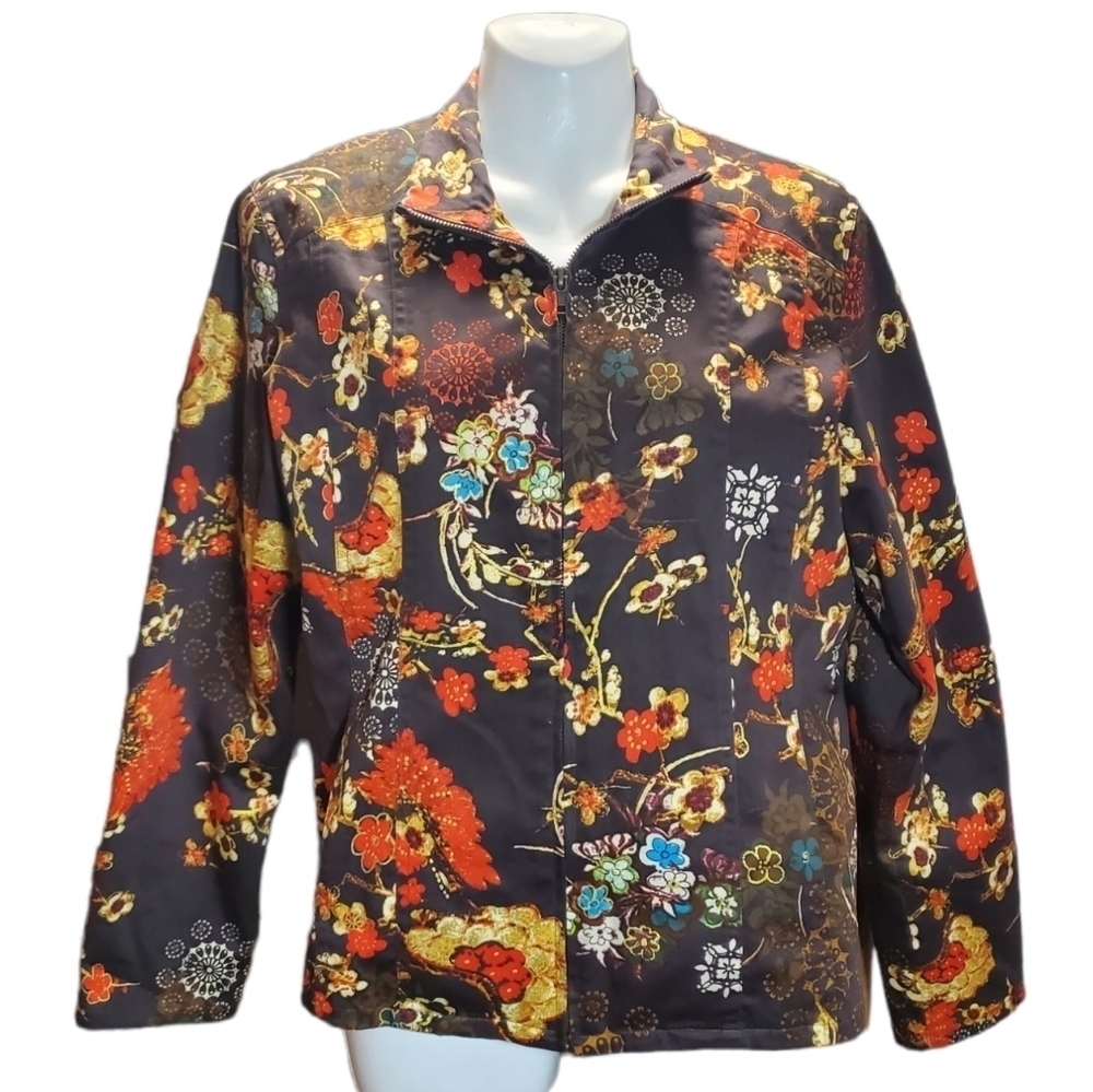 CHICOS zip up jacket 10